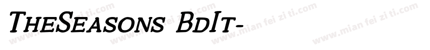 TheSeasons BdIt字体转换